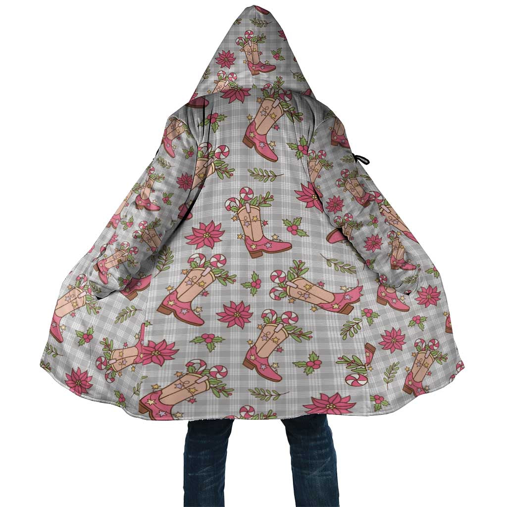 Gray Paniolo Palaka Hawaiian Cowgirl Christmas Cloak LT9 Unisex Gray - Polynesian Pride