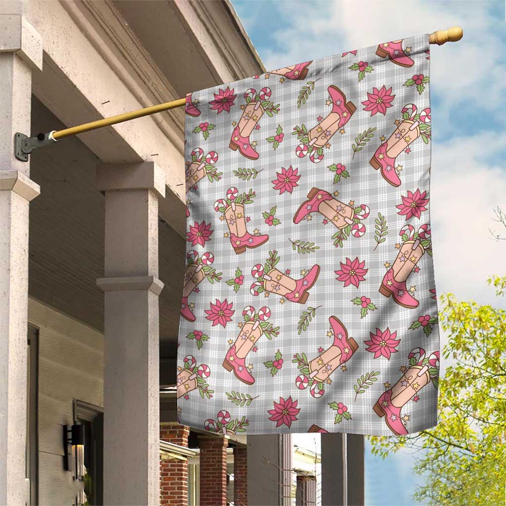Gray Paniolo Palaka Hawaiian Cowgirl Christmas Garden Flag LT9 House Flag Gray - Polynesian Pride
