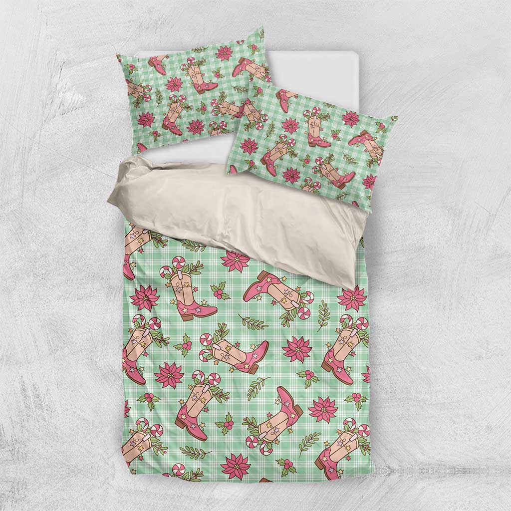 Green Paniolo Palaka Hawaiian Cowgirl Christmas Bedding Set LT9 US Twin 172cm x 218cm Green - Polynesian Pride