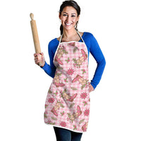 Pink Paniolo Palaka Hawaiian Cowgirl Christmas Apron LT9 - Polynesian Pride