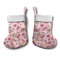 Pink Paniolo Palaka Hawaiian Cowgirl Christmas Stocking LT9 - Polynesian Pride