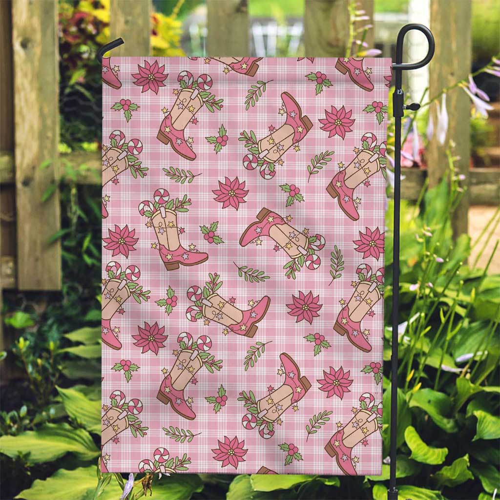 Pink Paniolo Palaka Hawaiian Cowgirl Christmas Garden Flag LT9 Garden Flag Pink - Polynesian Pride