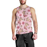 Pink Paniolo Palaka Hawaiian Cowgirl Christmas Men Tank Top LT9 - Polynesian Pride