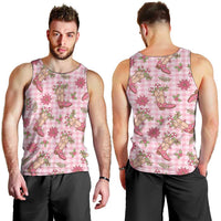 Pink Paniolo Palaka Hawaiian Cowgirl Christmas Men Tank Top LT9 - Polynesian Pride