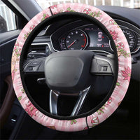 Pink Paniolo Palaka Hawaiian Cowgirl Christmas Steering Wheel Cover LT9 - Polynesian Pride