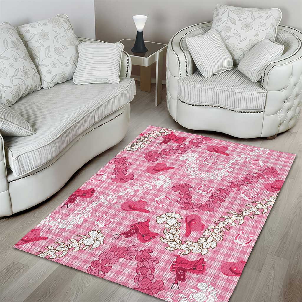 Paniolo Palaka Hawaiian Cowgirl Area Rug LT9 - Polynesian Pride
