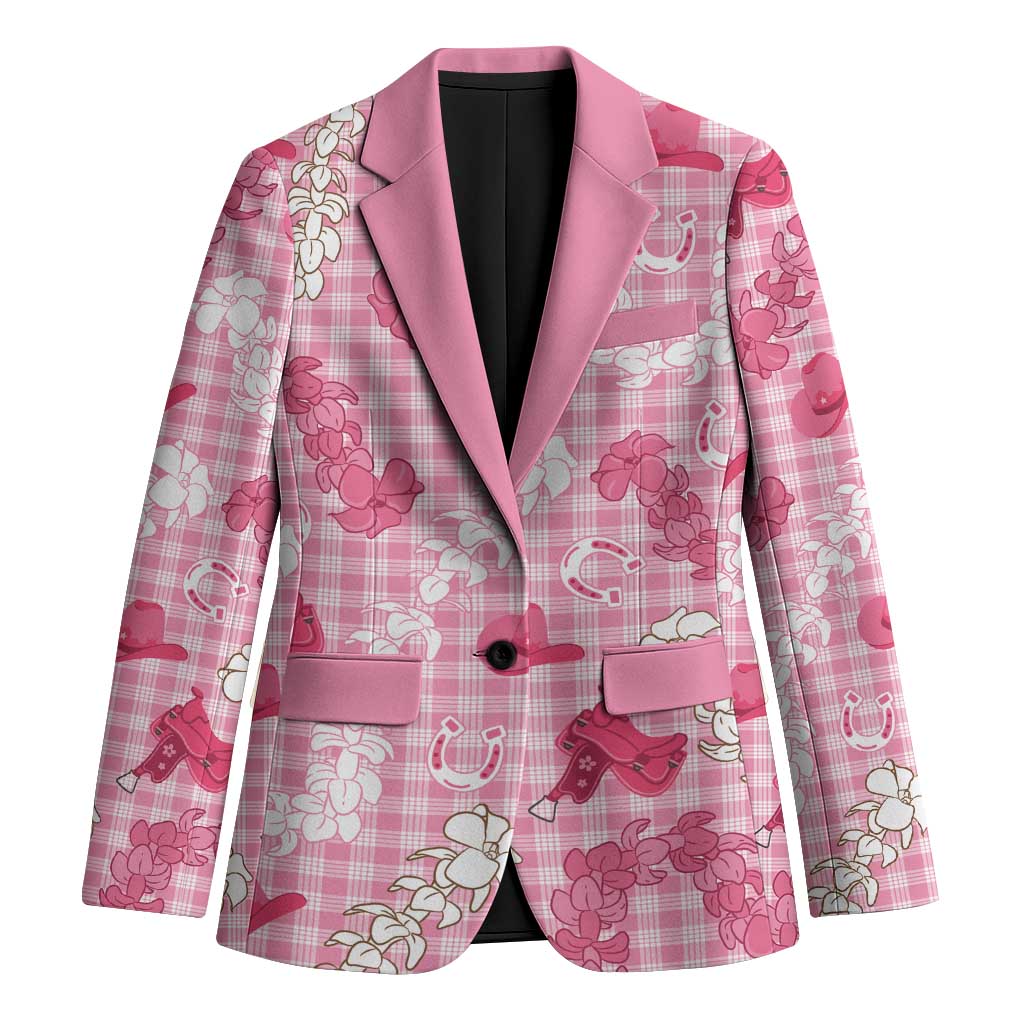 Paniolo Palaka Hawaiian Cowgirl Blazer LT9 Unisex Pink - Polynesian Pride