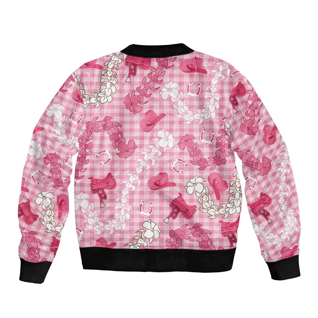 Paniolo Palaka Hawaiian Cowgirl Bomber Jacket LT9 - Polynesian Pride