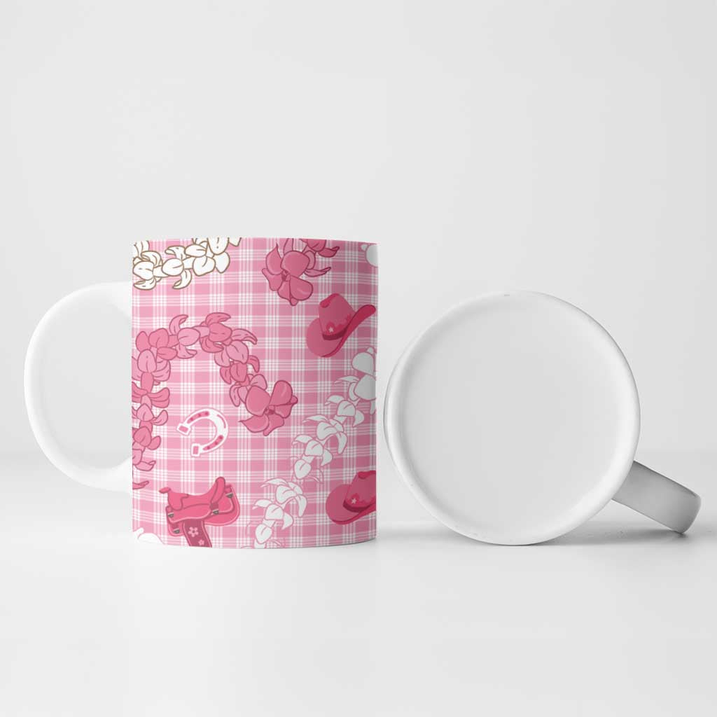 Paniolo Palaka Hawaiian Cowgirl Ceramic Mug LT9 - Polynesian Pride