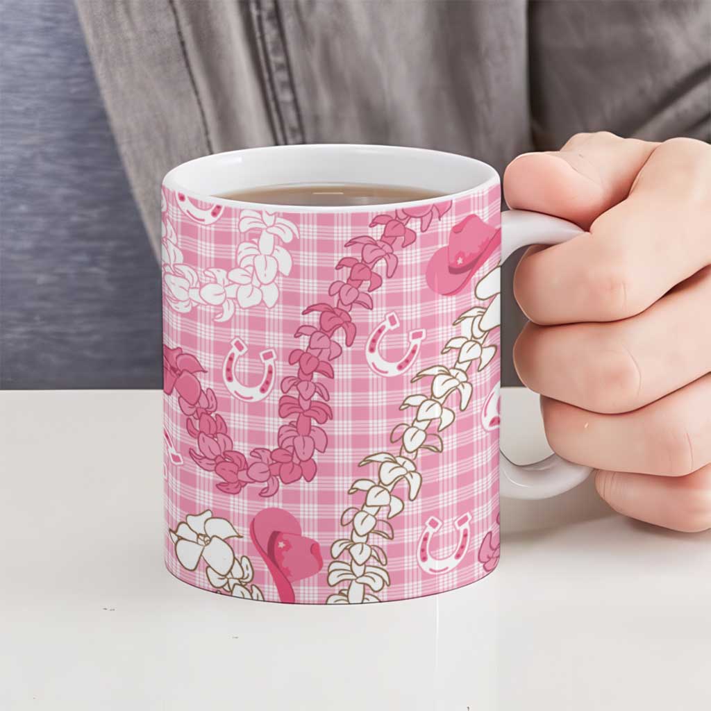 Paniolo Palaka Hawaiian Cowgirl Ceramic Mug LT9 - Polynesian Pride