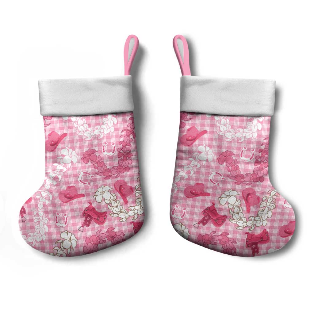 Paniolo Palaka Hawaiian Cowgirl Christmas Stocking LT9 - Polynesian Pride
