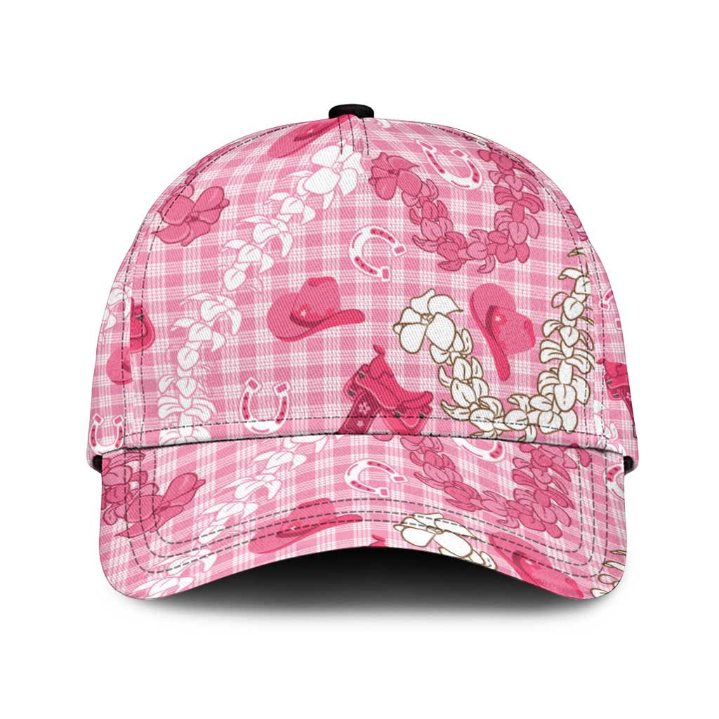 Paniolo Palaka Hawaiian Cowgirl Classic Cap LT9 Universal Fit Pink - Polynesian Pride