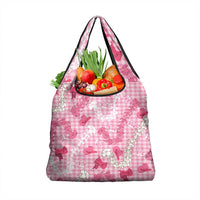 Paniolo Palaka Hawaiian Cowgirl Grocery Bag LT9 1-pack One Size Pink - Polynesian Pride