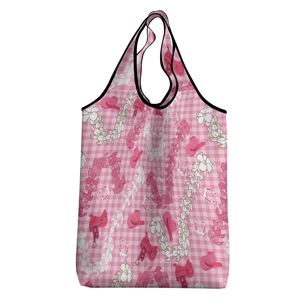 Paniolo Palaka Hawaiian Cowgirl Grocery Bag LT9 - Polynesian Pride