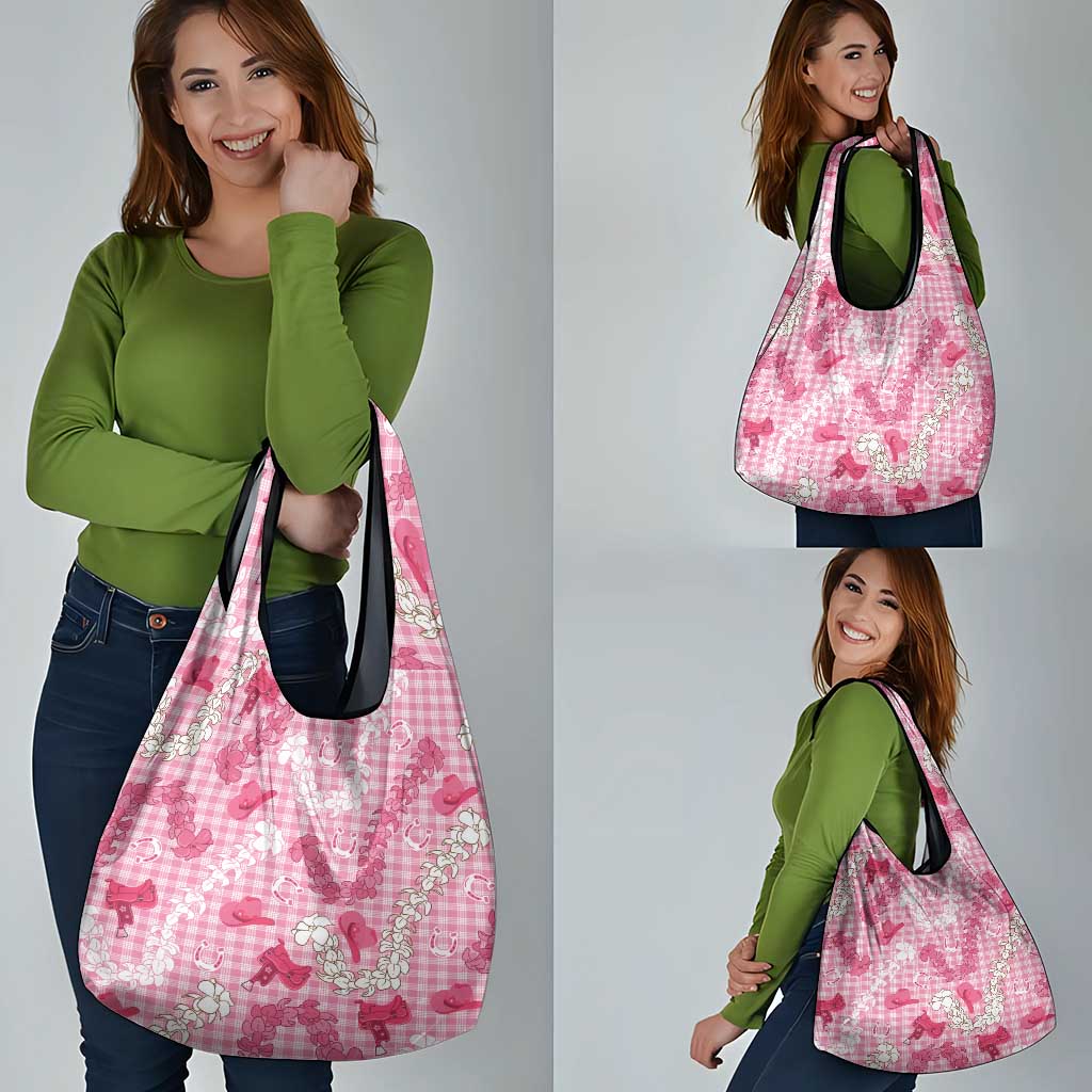 Paniolo Palaka Hawaiian Cowgirl Grocery Bag LT9 - Polynesian Pride