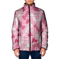 Paniolo Palaka Hawaiian Cowgirl Padded Jacket LT9 Men Pink - Polynesian Pride