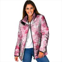 Paniolo Palaka Hawaiian Cowgirl Padded Jacket LT9 Women Pink - Polynesian Pride