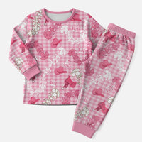 Paniolo Palaka Hawaiian Cowgirl Christmas Pajama Set LT9 Men Pink - Polynesian Pride