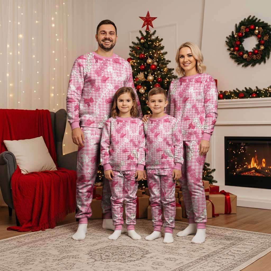 Paniolo Palaka Hawaiian Cowgirl Christmas Pajama Set LT9 - Polynesian Pride