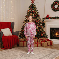 Paniolo Palaka Hawaiian Cowgirl Christmas Pajama Set LT9 Kid Pink - Polynesian Pride