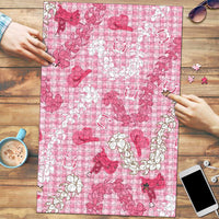 Paniolo Palaka Hawaiian Cowgirl Puzzle LT9 Pink - Polynesian Pride