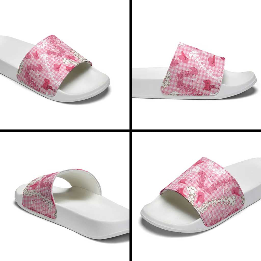 Paniolo Palaka Hawaiian Cowgirl Slide Sandals LT9 - Polynesian Pride