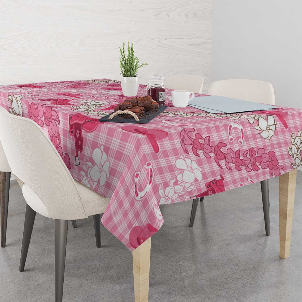Paniolo Palaka Hawaiian Cowgirl Tablecloth LT9 - Polynesian Pride