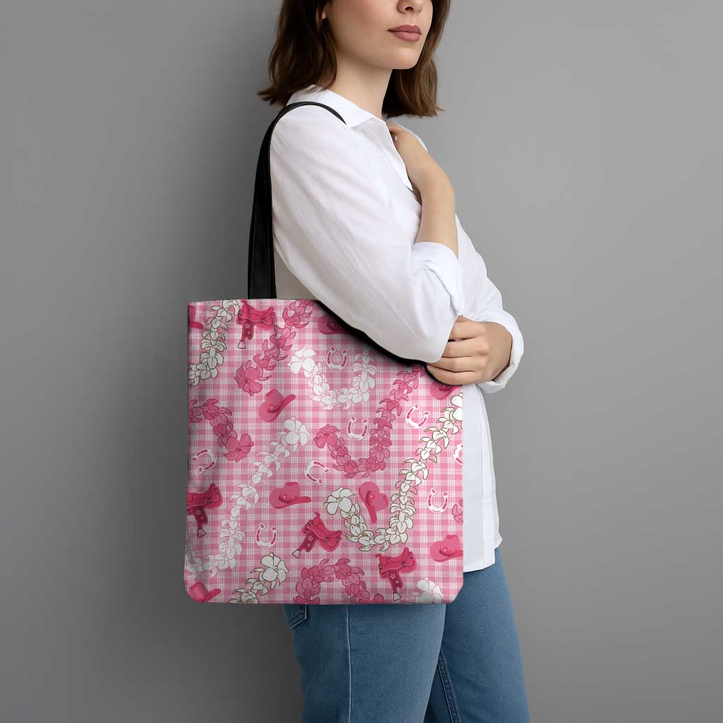Paniolo Palaka Hawaiian Cowgirl Tote Bag LT9 - Polynesian Pride