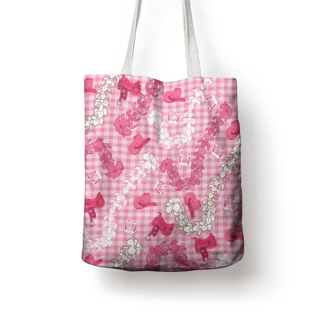 Paniolo Palaka Hawaiian Cowgirl Tote Bag LT9 - Polynesian Pride