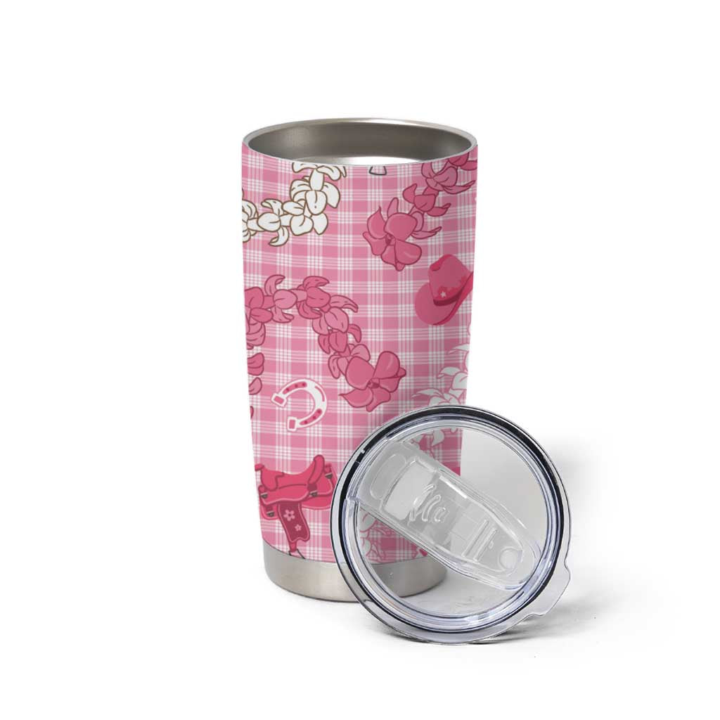 Paniolo Palaka Hawaiian Cowgirl Tumbler Cup LT9 - Polynesian Pride