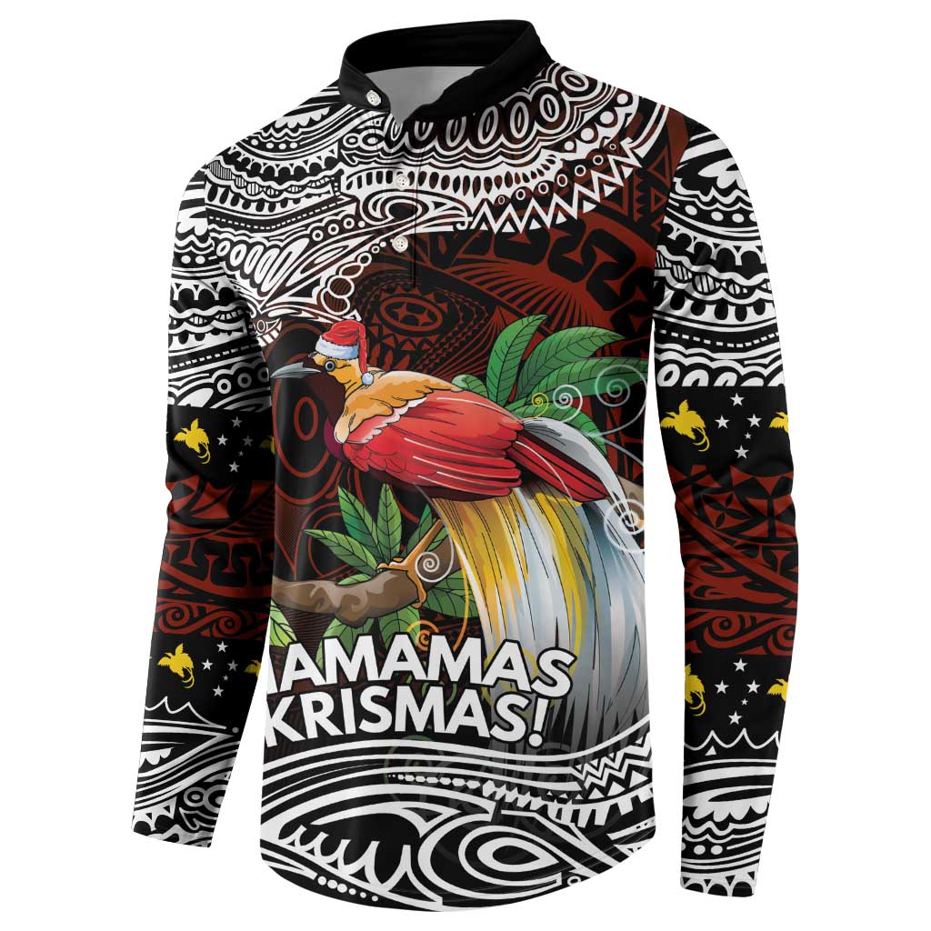 Papua New Guinea Christmas Button Sweatshirt LT9 - Polynesian Pride