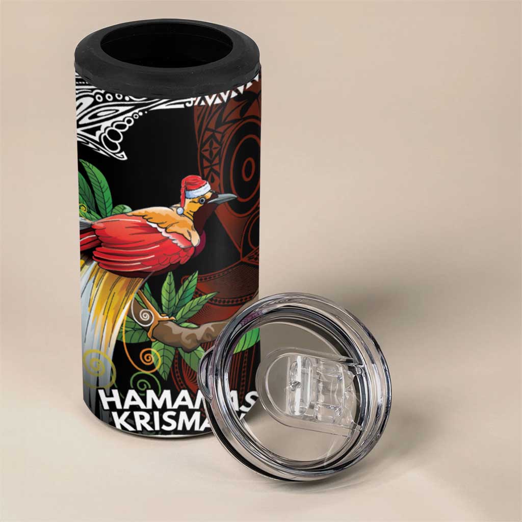 Papua New Guinea Christmas 4 in 1 Can Cooler Tumbler LT9 - Polynesian Pride