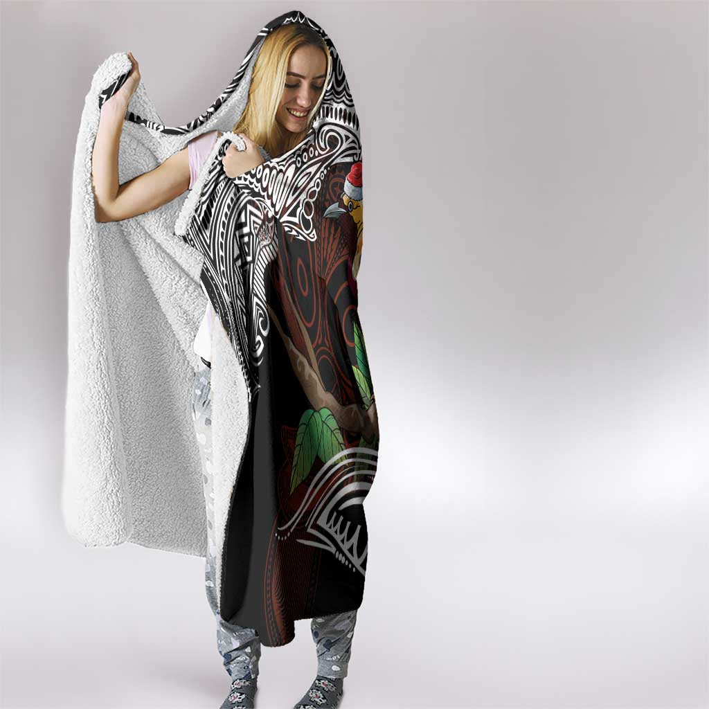 Papua New Guinea Christmas Hooded Blanket LT9 - Polynesian Pride