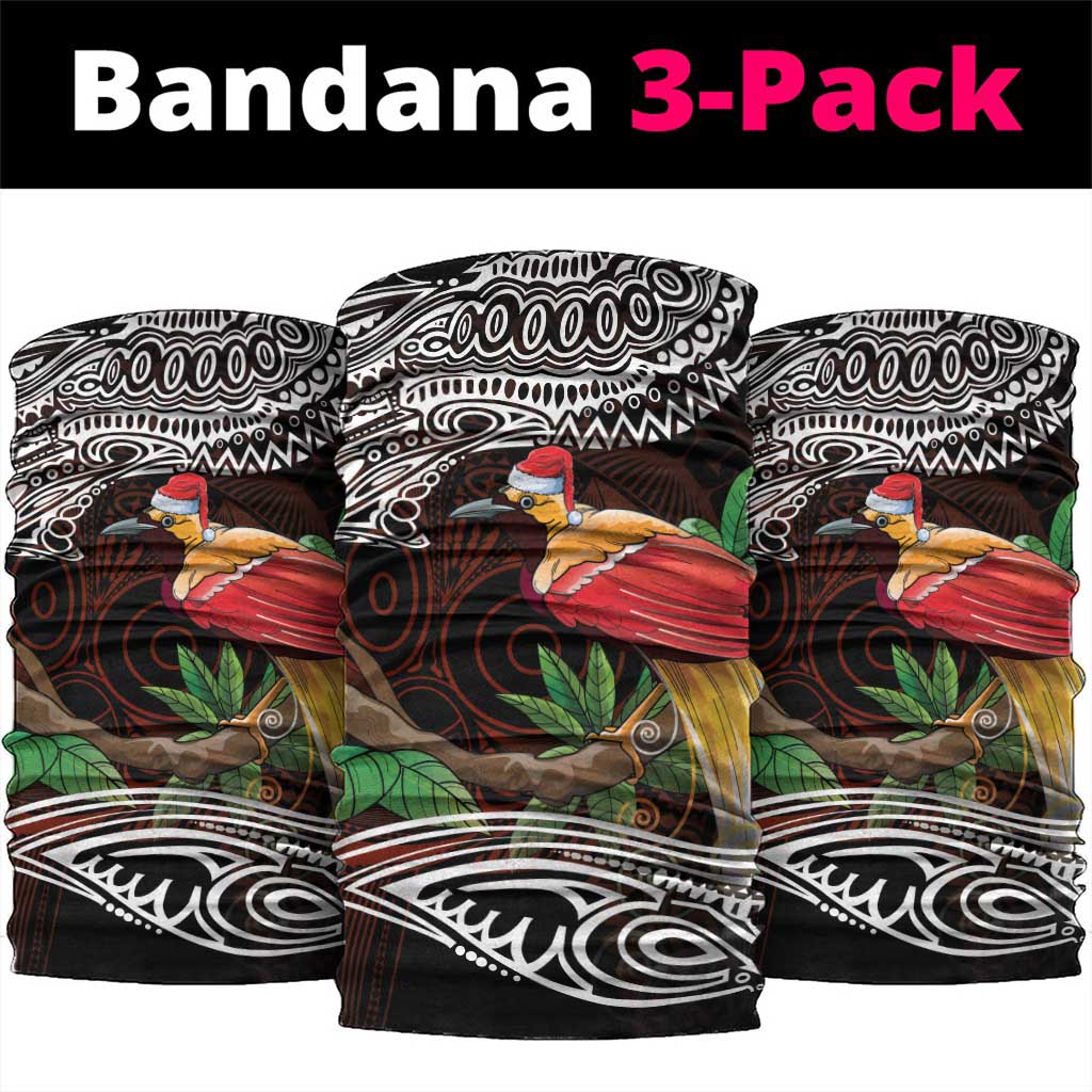 Papua New Guinea Christmas Neck Gaiter LT9 package One Size: 25*50cm Black - Polynesian Pride