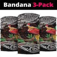 Papua New Guinea Christmas Neck Gaiter LT9 package One Size: 25*50cm Black - Polynesian Pride