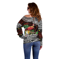 Papua New Guinea Christmas Off Shoulder Sweater LT9 - Polynesian Pride
