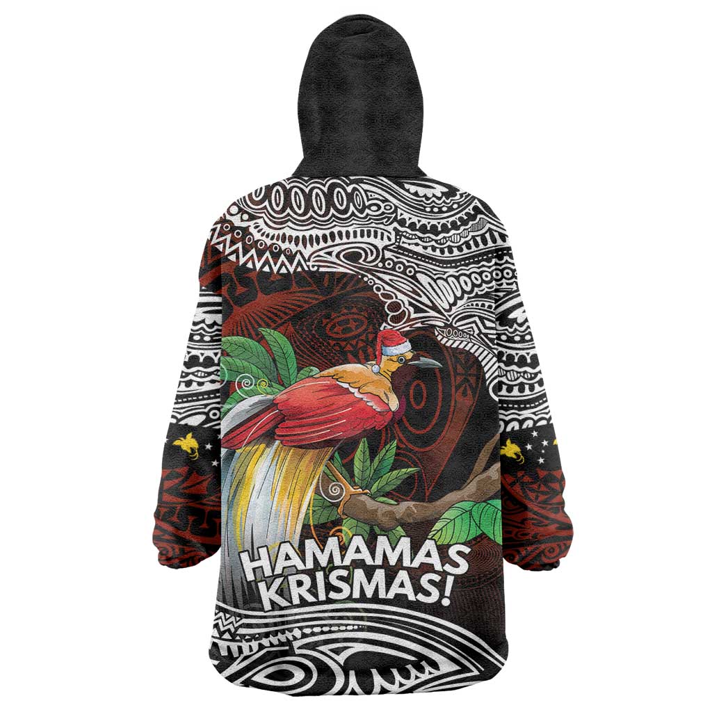 Papua New Guinea Christmas Wearable Blanket Hoodie LT9 - Polynesian Pride