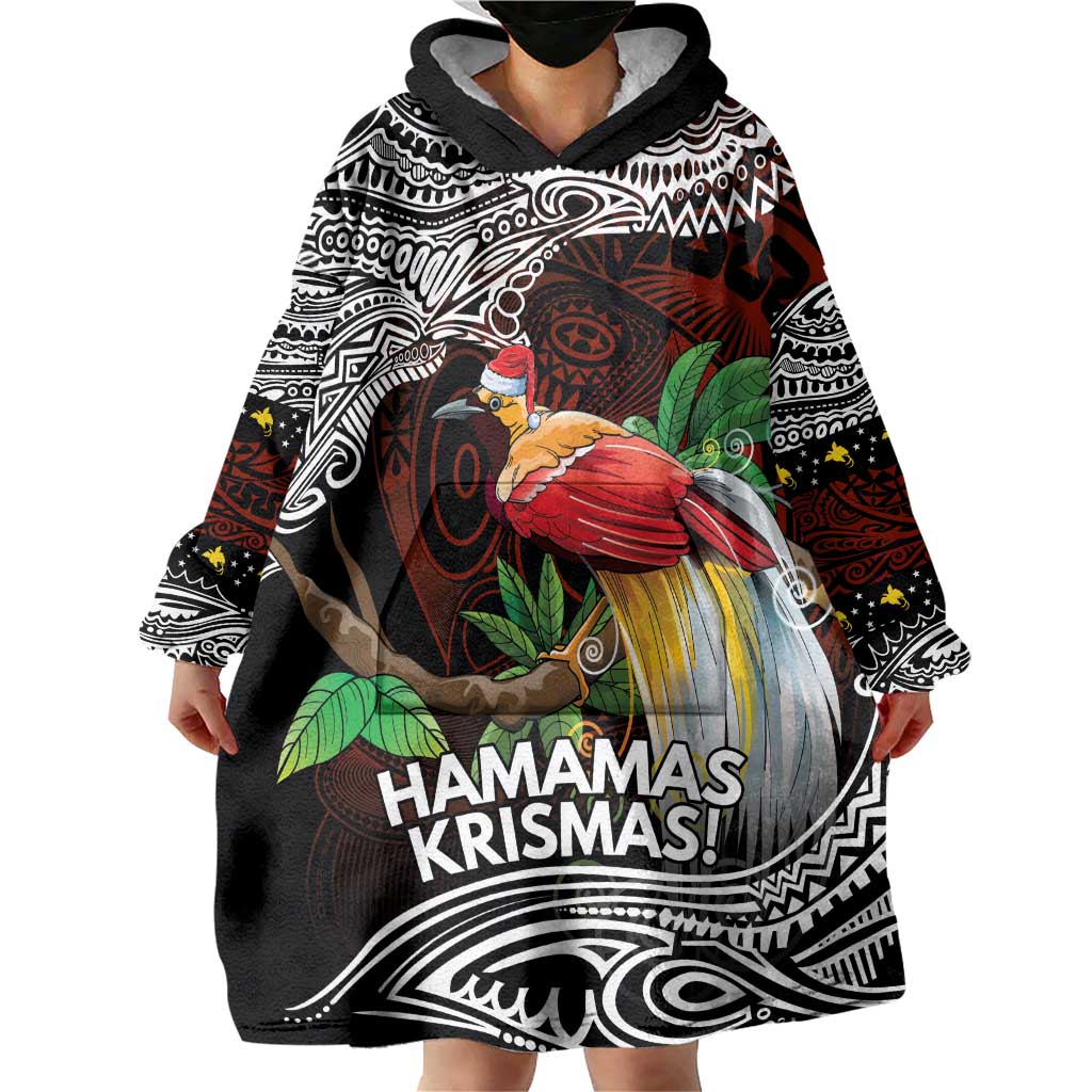 Papua New Guinea Christmas Wearable Blanket Hoodie LT9 - Polynesian Pride