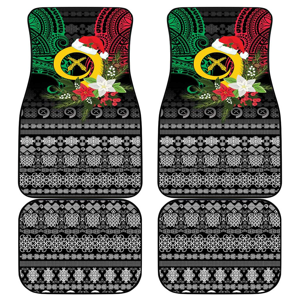 Vanuatu Pig's Tusk Meri Krismas! Car Mats Vanuatuan Ancient Art Spirit LT9 - Polynesian Pride