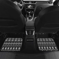 Vanuatu Pig's Tusk Meri Krismas! Car Mats Vanuatuan Ancient Art Spirit LT9 Set 2pcs - Back Black - Polynesian Pride