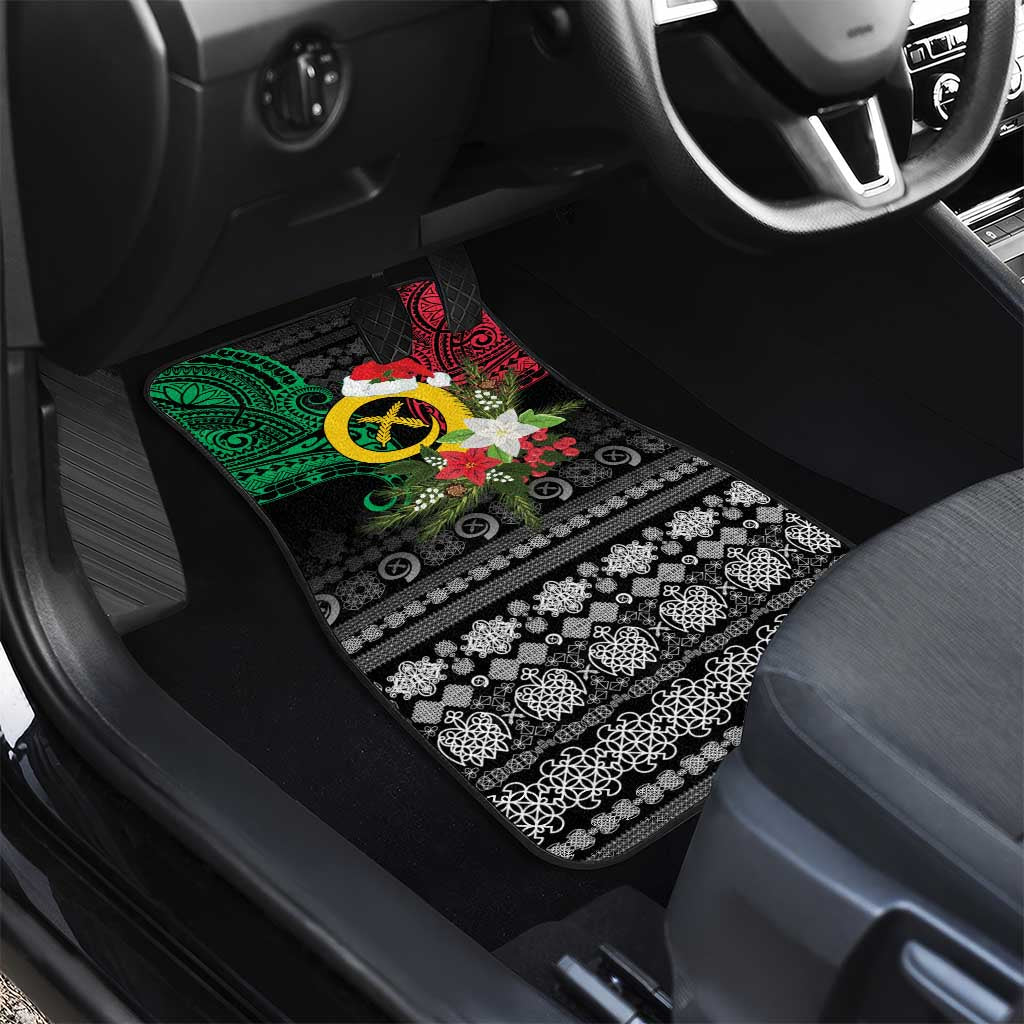 Vanuatu Pig's Tusk Meri Krismas! Car Mats Vanuatuan Ancient Art Spirit LT9 - Polynesian Pride