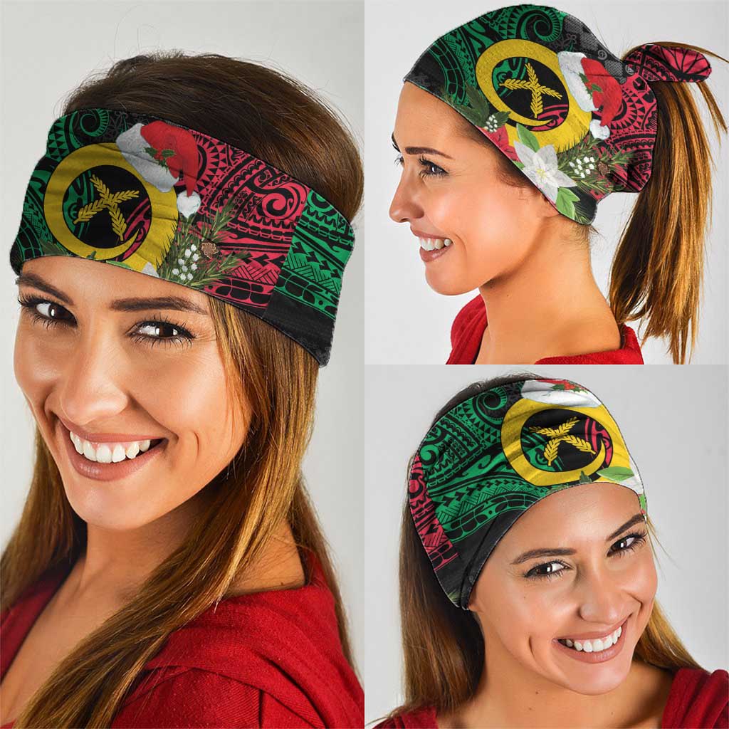 Vanuatu Pig's Tusk Meri Krismas! Neck Gaiter Vanuatuan Ancient Art Spirit LT9 - Polynesian Pride