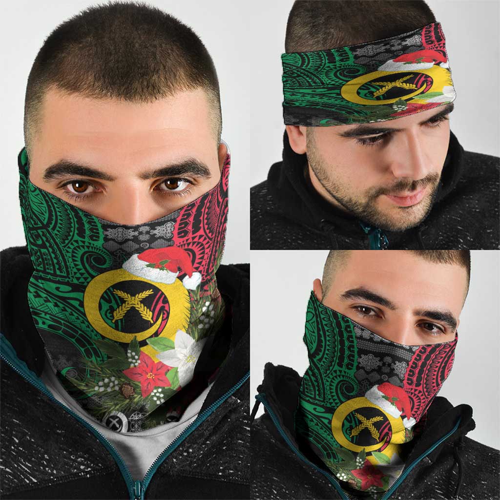 Vanuatu Pig's Tusk Meri Krismas! Neck Gaiter Vanuatuan Ancient Art Spirit LT9 - Polynesian Pride