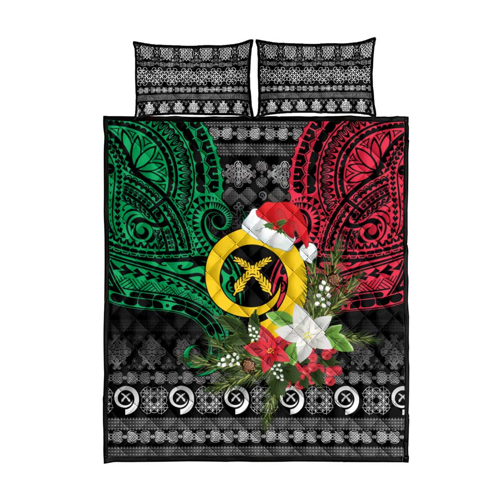 Vanuatu Pig's Tusk Meri Krismas! Quilt Bed Set Vanuatuan Ancient Art Spirit LT9 - Polynesian Pride