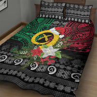 Vanuatu Pig's Tusk Meri Krismas! Quilt Bed Set Vanuatuan Ancient Art Spirit LT9 - Polynesian Pride