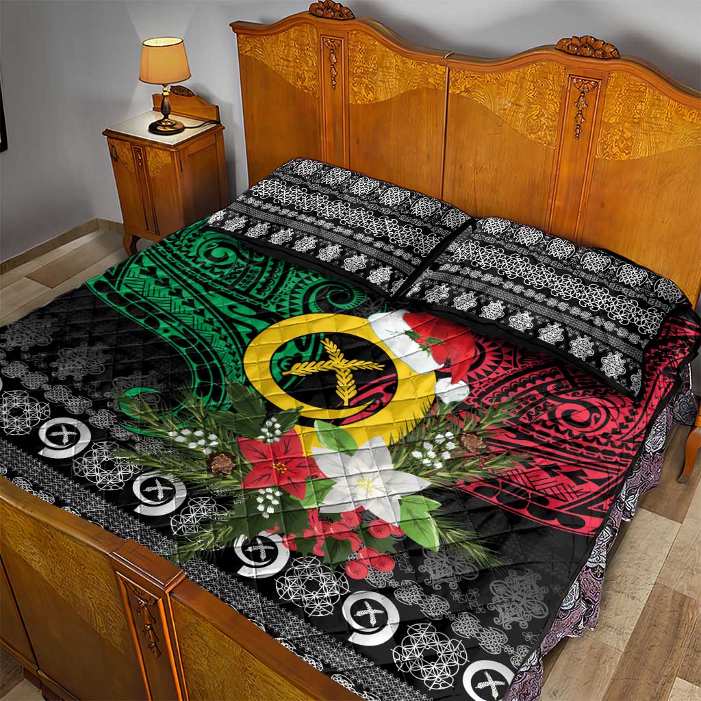 Vanuatu Pig's Tusk Meri Krismas! Quilt Bed Set Vanuatuan Ancient Art Spirit LT9 - Polynesian Pride