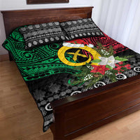Vanuatu Pig's Tusk Meri Krismas! Quilt Bed Set Vanuatuan Ancient Art Spirit LT9 - Polynesian Pride