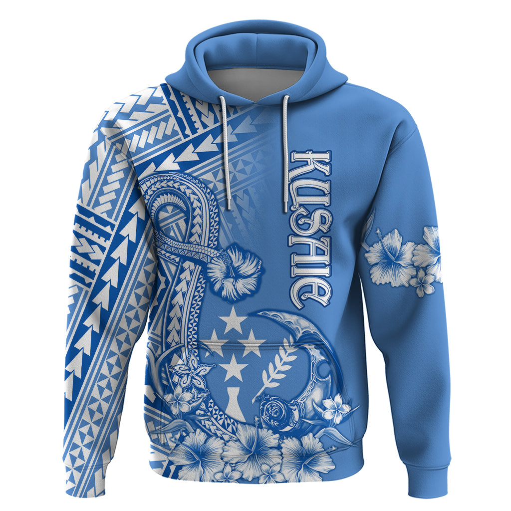 Kosrae Constitution Day Personalised Hoodie Kusaie Hook Tattoo Special Polynesian Pattern LT9 Pullover Hoodie Blue - Polynesian Pride