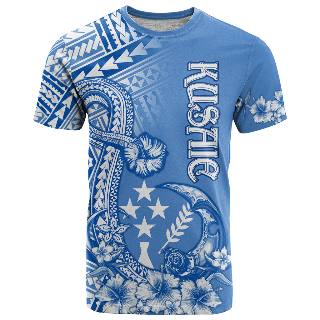 Kosrae Constitution Day Personalised T Shirt Kusaie Hook Tattoo Special Polynesian Pattern LT9 Blue - Polynesian Pride