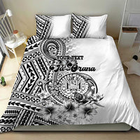 Ia Orana Tahiti Personalised Bedding Set French Polynesia Hook Tattoo Special White Color LT9 - Polynesian Pride